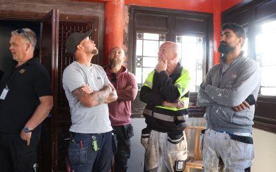 The first tour of the museum at Dragon Gate